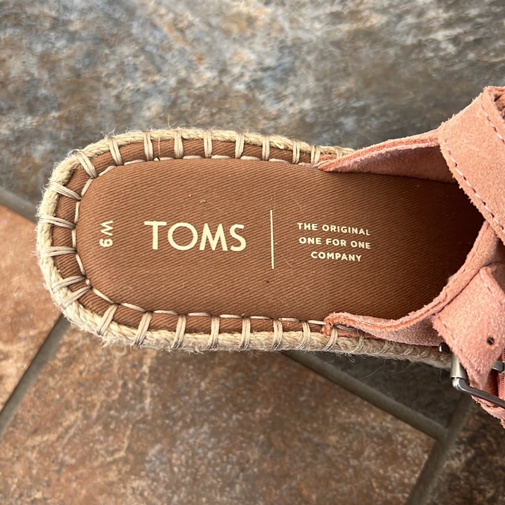 Toms Monica Suede Espadrille Wedge - Picture 3 of 4